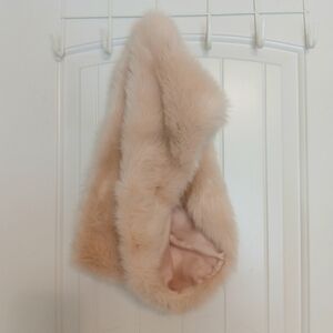 NWT Express Pink Faux Fur Circle Scarf